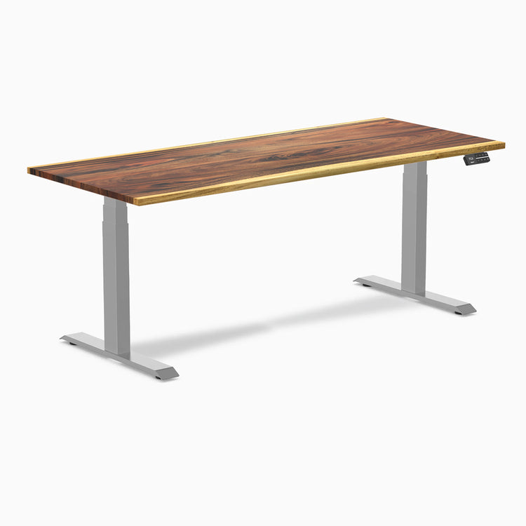 Desky Dual Hardwood Sit Stand Desk