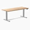 Dual hardwood white oak standing desk - Desky